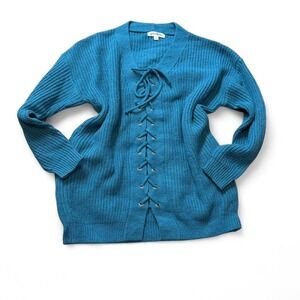 Ribbed Laced Sweater‎